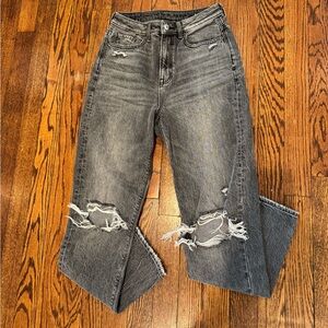 American Eagle Gray/Black Denim Jeans